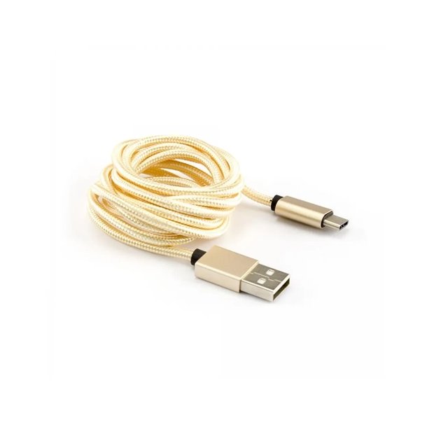 USB Ladekabel A-C 1,5M beige